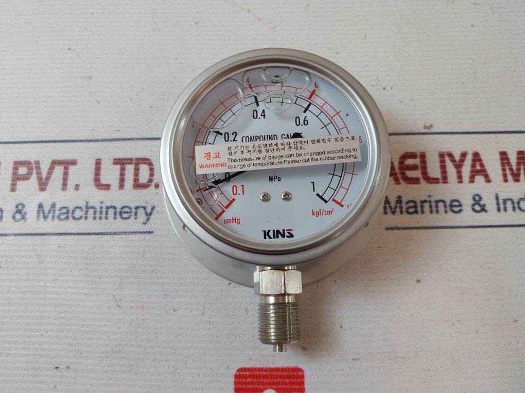 Kins Ksb 5305 Compound Pressure Gauge