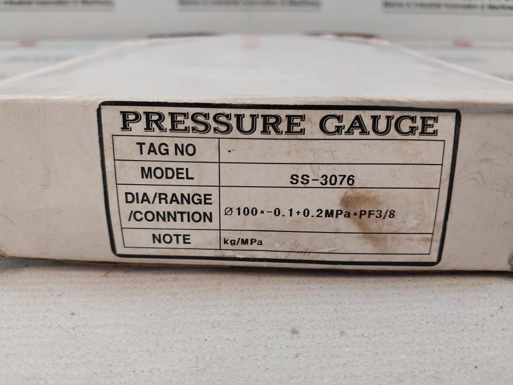 Kins Ss-3076 Pressure Gauge
