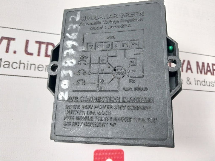 Kirloskar Green Tavr-20A Automatic Voltage Regulator
