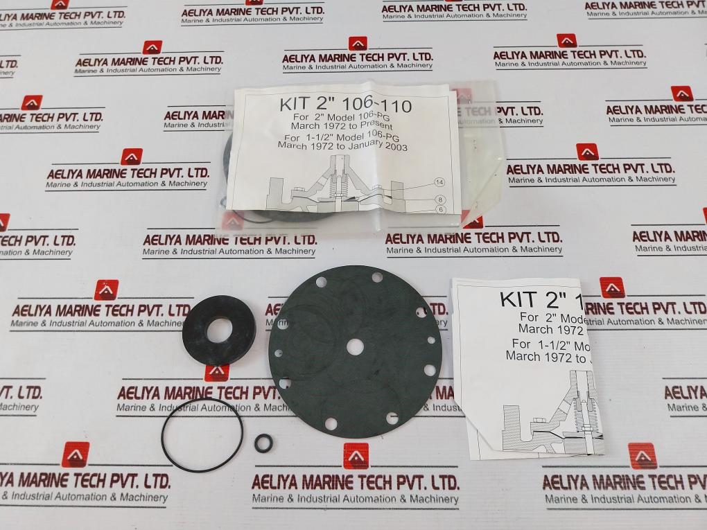 Kit 2” 106-110 For 106-pg Diaphragm Seat Seal Ring