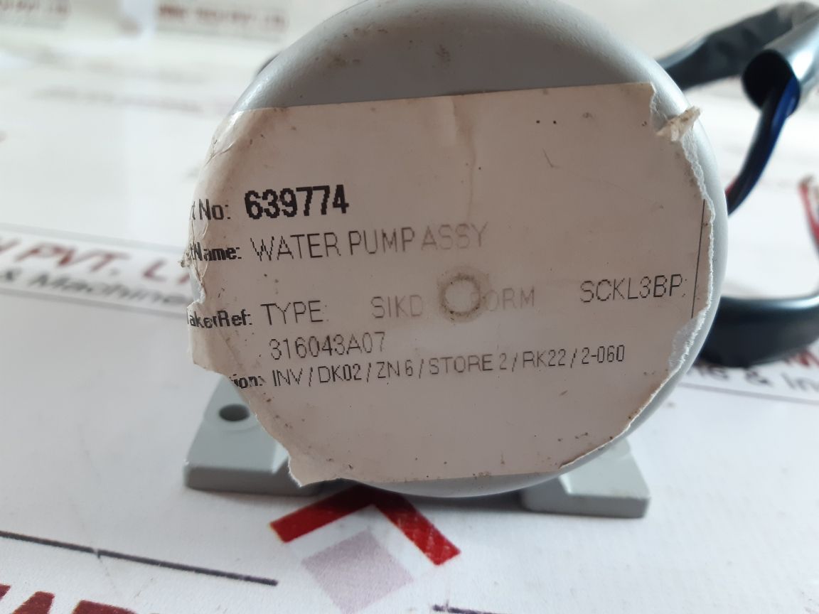 Kitashiba Electric Sckl3Bp Water Pump Motor 639774