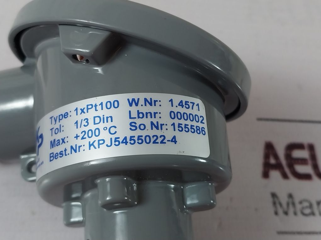 Kjaerulf Pedersen 1Xpt100 Temperature Sensor Kpj5455022-4