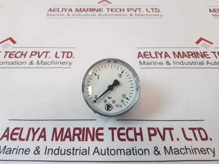 Kl.1.6 Pressure Gauge 0 To 16 Bar