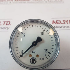 Kl.1.6 Pressure Gauge 0 To 16 Bar