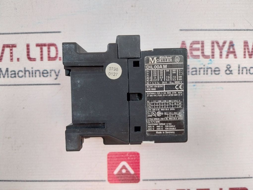 Klöckner Moeller Dil 00Am Contactor 250V Dc