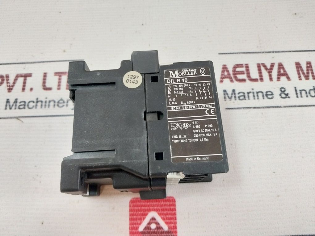 Klöckner Moeller Dilr40 System Contactor Relay 220V 50/60Hz