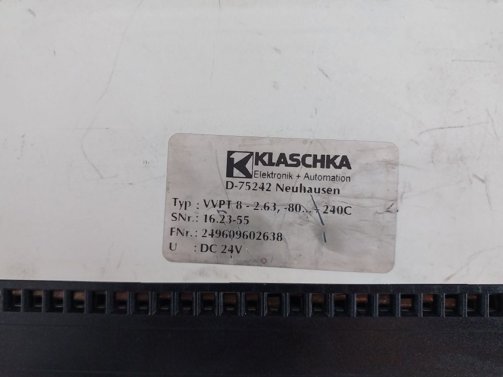Klaschka Vvpt 8 – 2.63 Preamplifier For Pt100 Sensor
