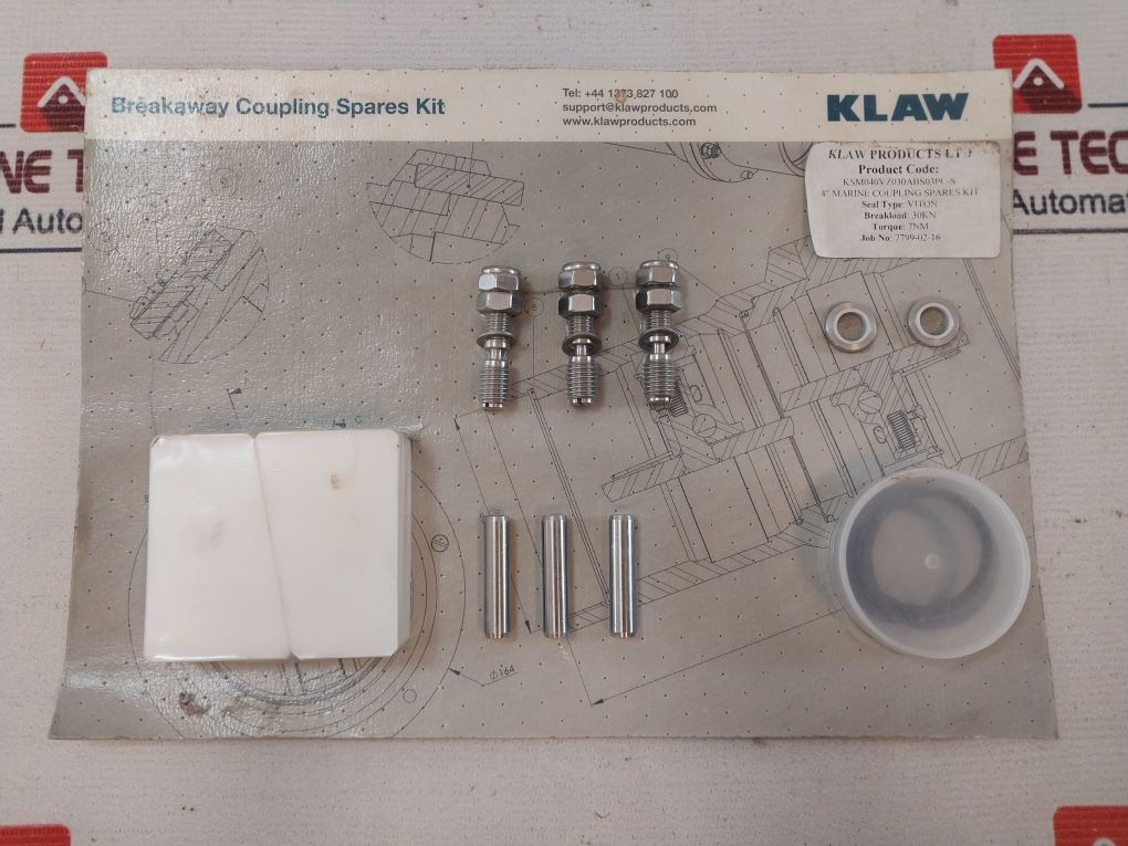 Klaw Ksm040Vz030Abs03Pc-s 4” Marine Coupling Spares Kit