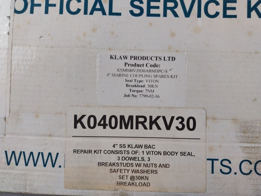 Klaw Ksm040Vz030Abs03Pc-s Breakaway Coupling Spares Kit