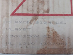 Klaxon Klaxet 1010 Hooter 230/250V Ac