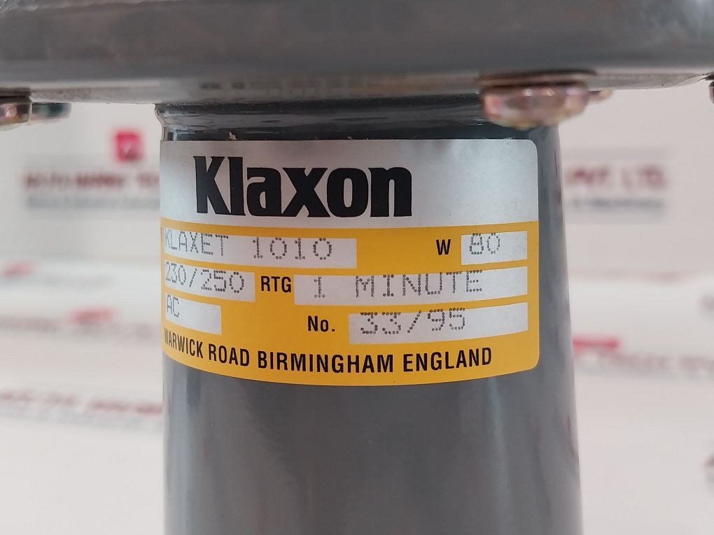 Klaxon Klaxet 1010 Hooter 230/250V Ac