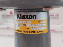 Klaxon Klaxet 1010 Hooter 230/250V Ac