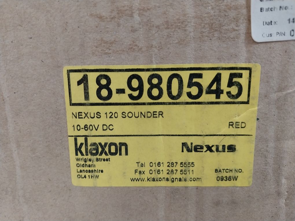 Klaxon 18-980545 Nexus 120 Sounder
