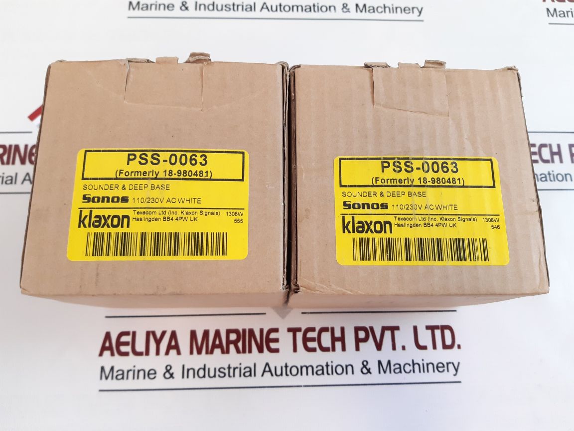 Klaxon Pss-0063 White Alarm Siren
