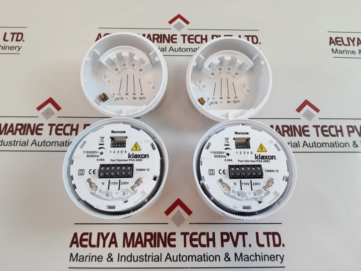Klaxon Pss-0063 White Alarm Siren
