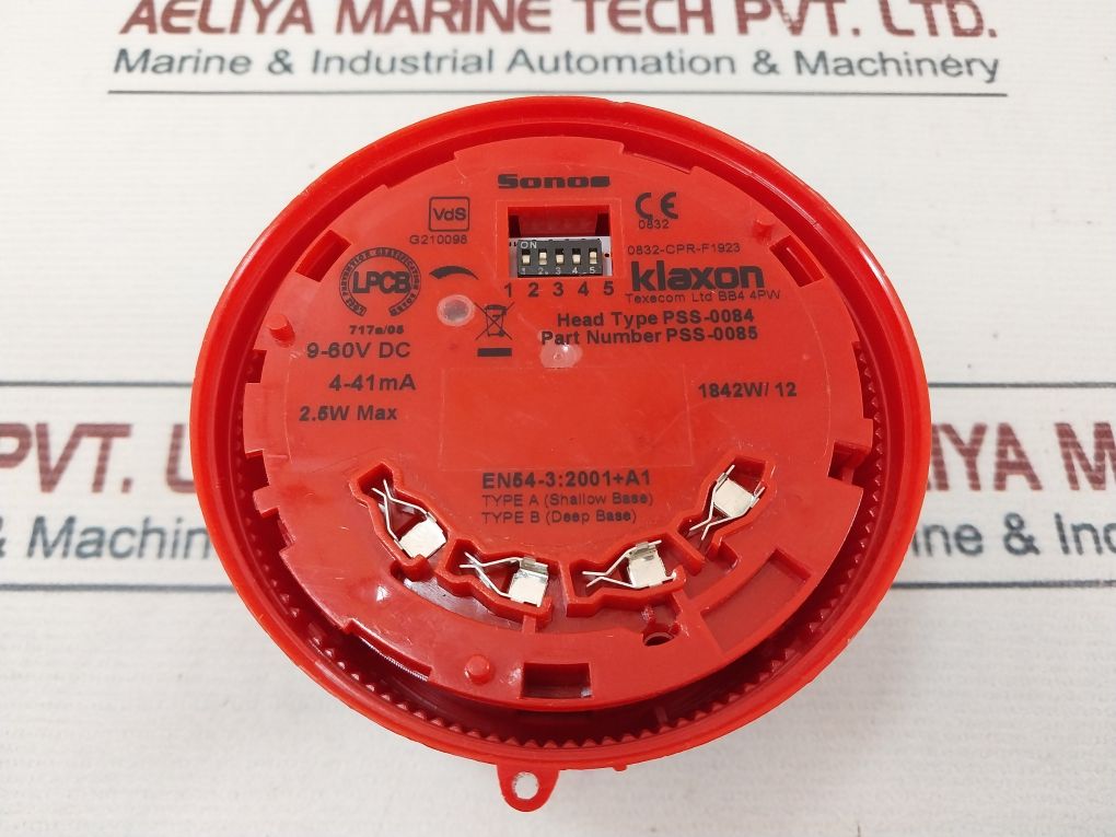 Klaxon Pss-0085 Red Sounder