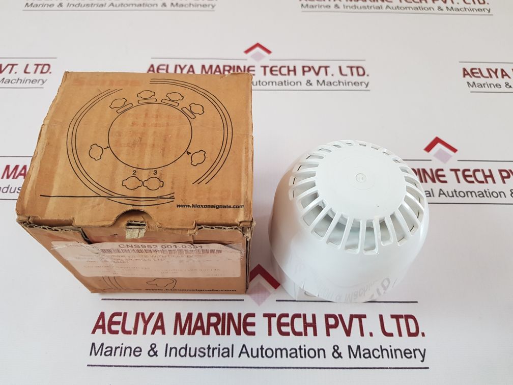 Klaxon Signals 18-980481 Sounder White With Deep Base
