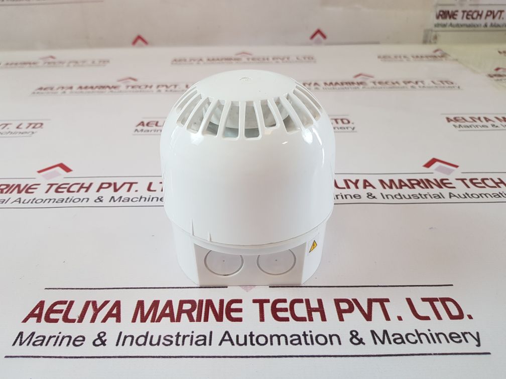 Klaxon Signals 18-980481 Sounder White With Deep Base
