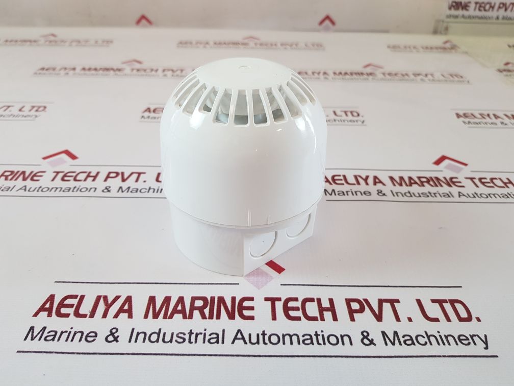 Klaxon Signals 18-980481 Sounder White With Deep Base
