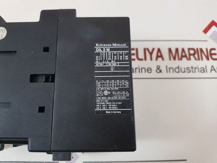 Klockner-moeller dil 2 m contactor 190v 50hz/220v 60hz