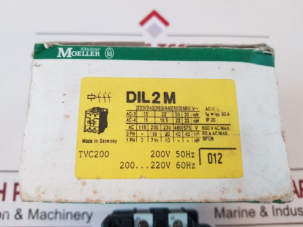 Klockner-moeller Dil 2 M Contactor 200...220V 60Hz
