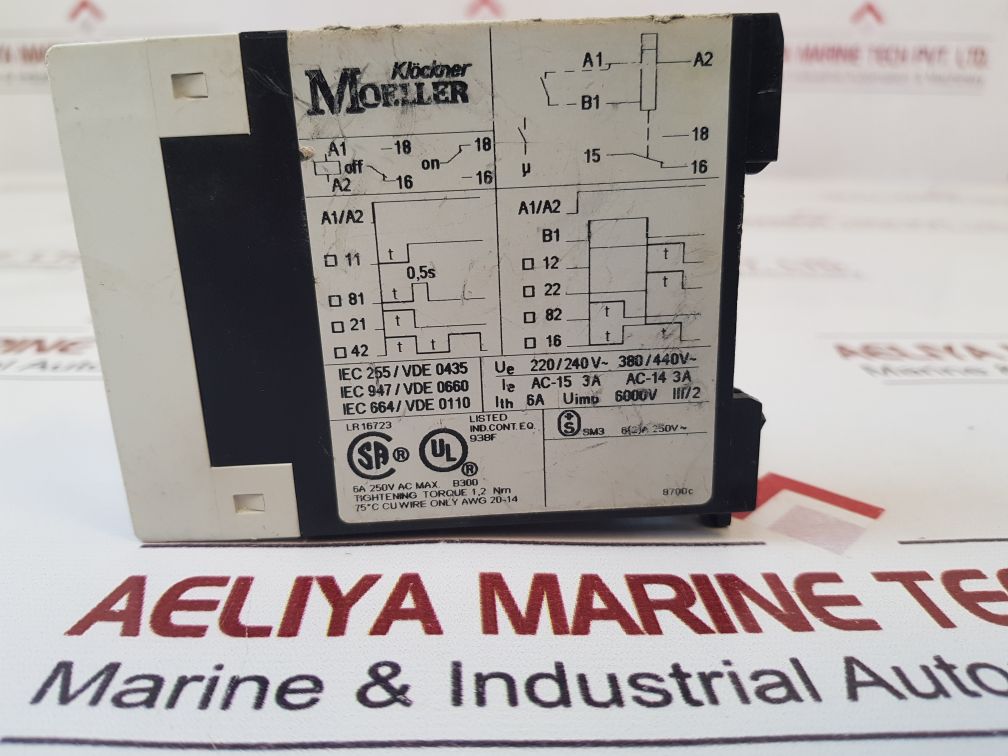 Klockner-moeller Te 69-a Time Delay Relay