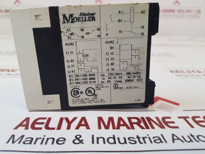 Klockner-moeller Te 69-a Time Delay Relay