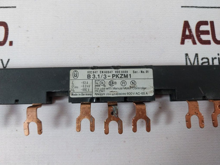 Klockner Moeller B 3.1/3-pkzm1 Auxillary Line Feeder