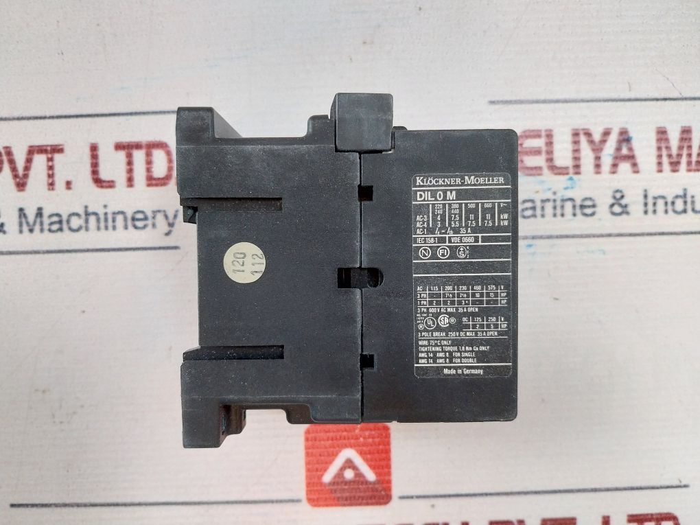 Klockner Moeller Dil 0 M Contactor Ip20