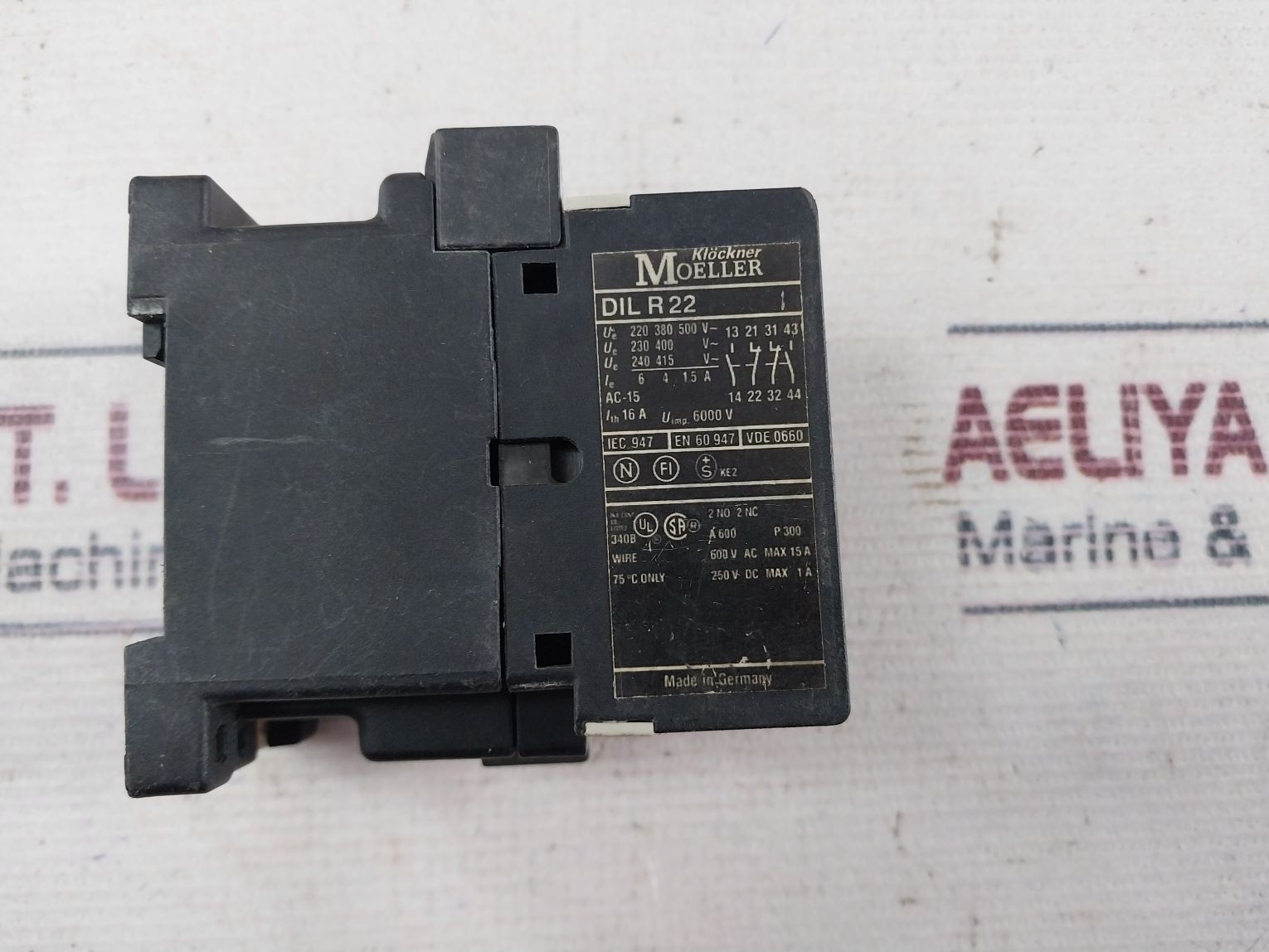 Klockner Moeller Dil R22 Auxiliary Contactor Relay – Aeliya Marine Tech®