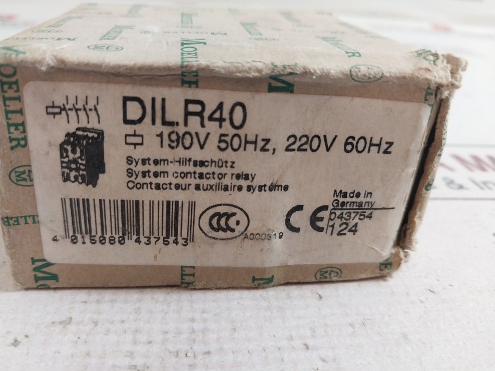 Klockner Moeller Dil R 40 System Contactor Relay 16A