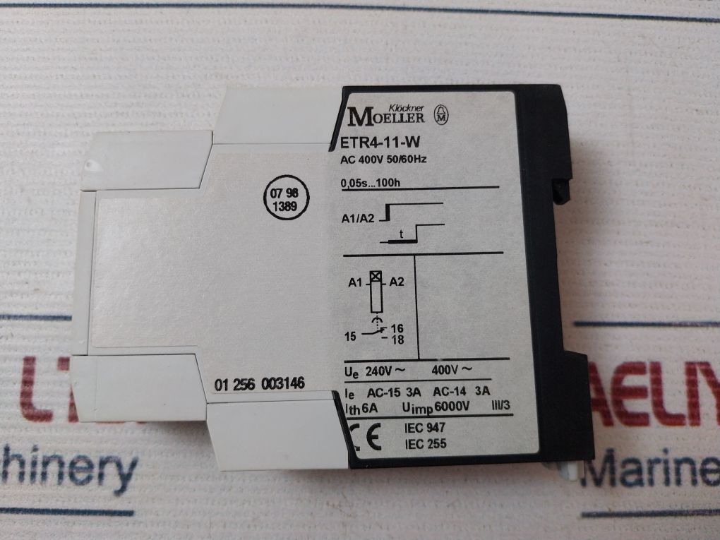 Klockner Moeller Etr4-11-w Timer Relay