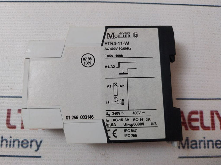 Klockner Moeller Etr4-11-w Timer Relay