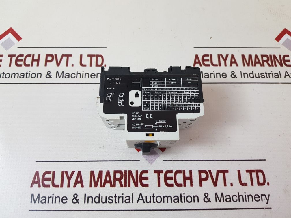 Klockner Moeller Pkzm0-1,6 Motor Protection Circuit Breaker