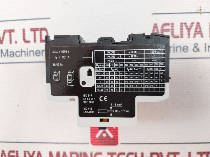 Klockner Moeller Pkzm0-2,5 Motor Protective Switch