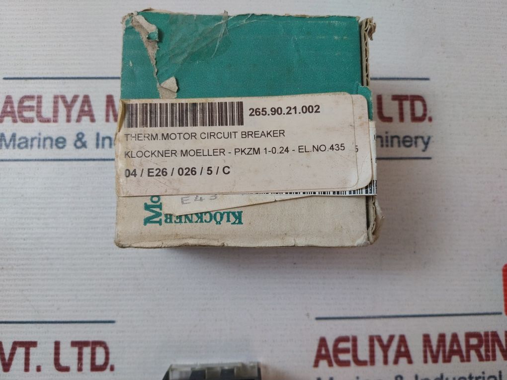 Klockner Moeller Pkzm 1-0,24 Thermal Motor Circuit Breaker