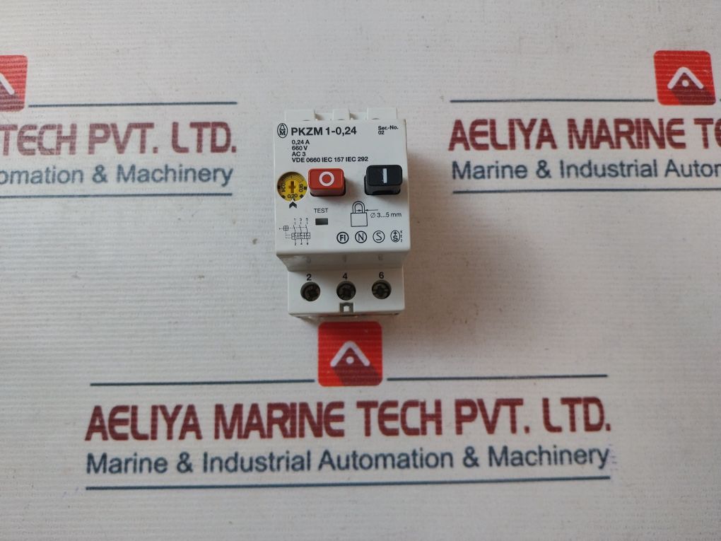 Klockner Moeller Pkzm 1-0,24 Thermal Motor Circuit Breaker