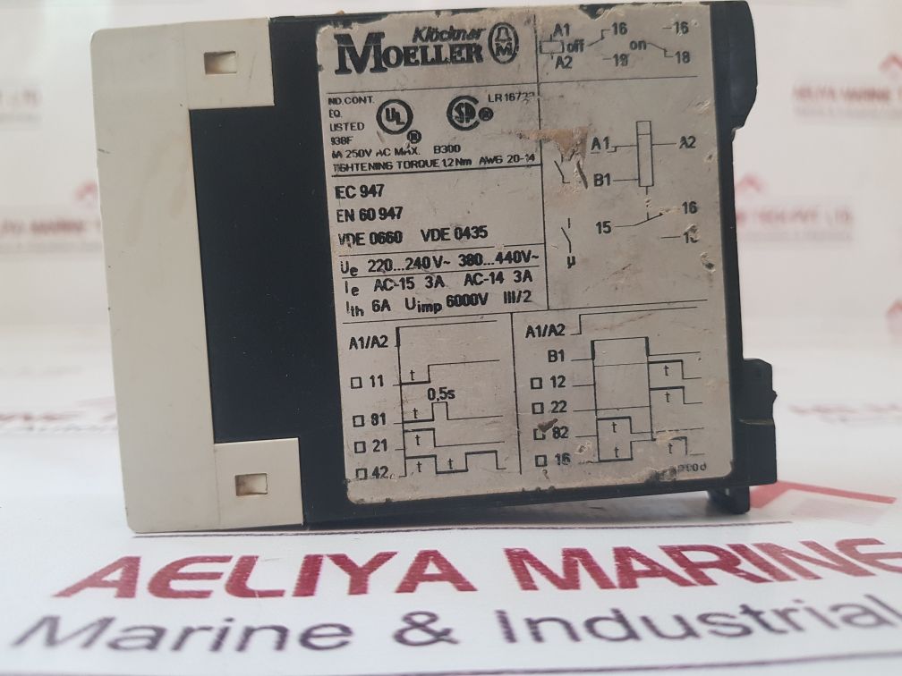 Klockner Moeller Te 69-a Time Delay Relay