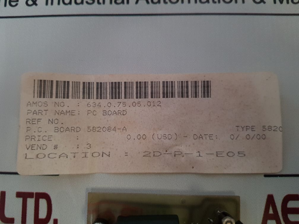 Kmw 582084-a Pcb Card