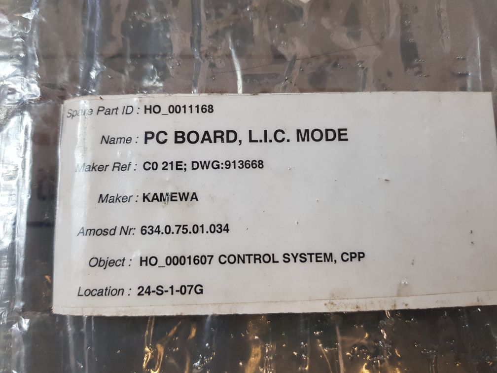 Kmw Co 21E L.I.C. Mode Pcb Card