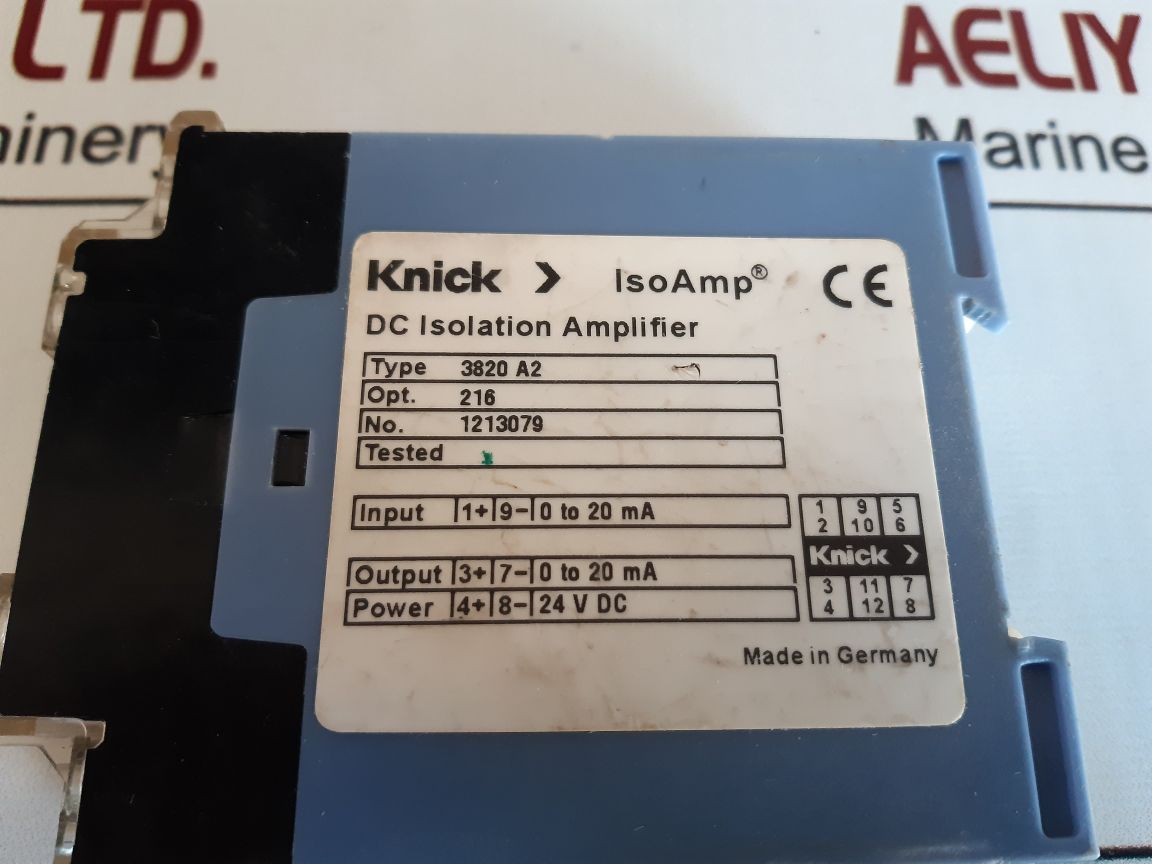 Knick 3820 A2 Dc Isolation Amplifier