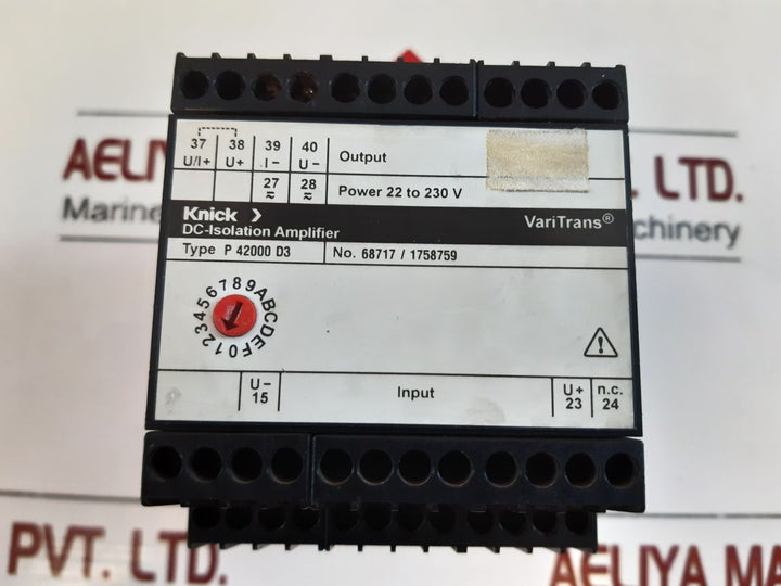 Knick P 42000 D3 Dc-isolation Amplifier
