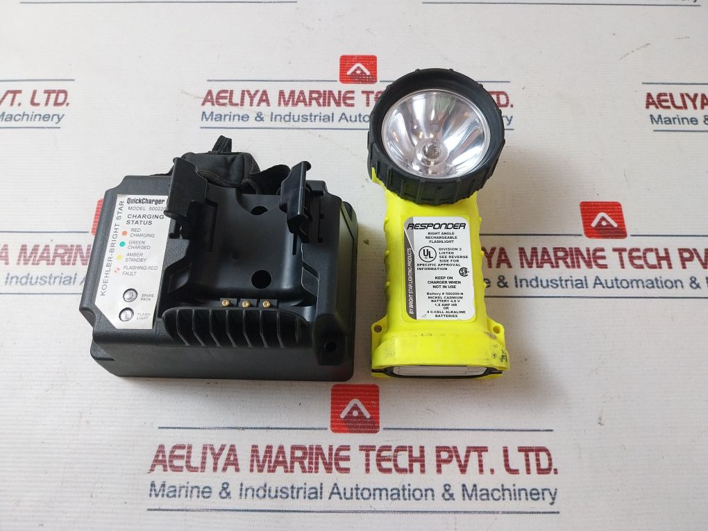 Koehler-bright Star 500220 Right Angle Rechargeable Flashlight With Quickcharger Ii – Aeliya Marine Tech