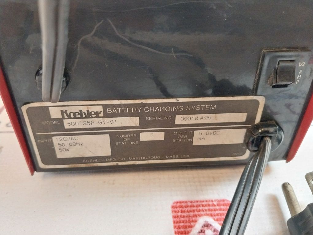 Koehler 500125P-g1-s1 Battery Charging System