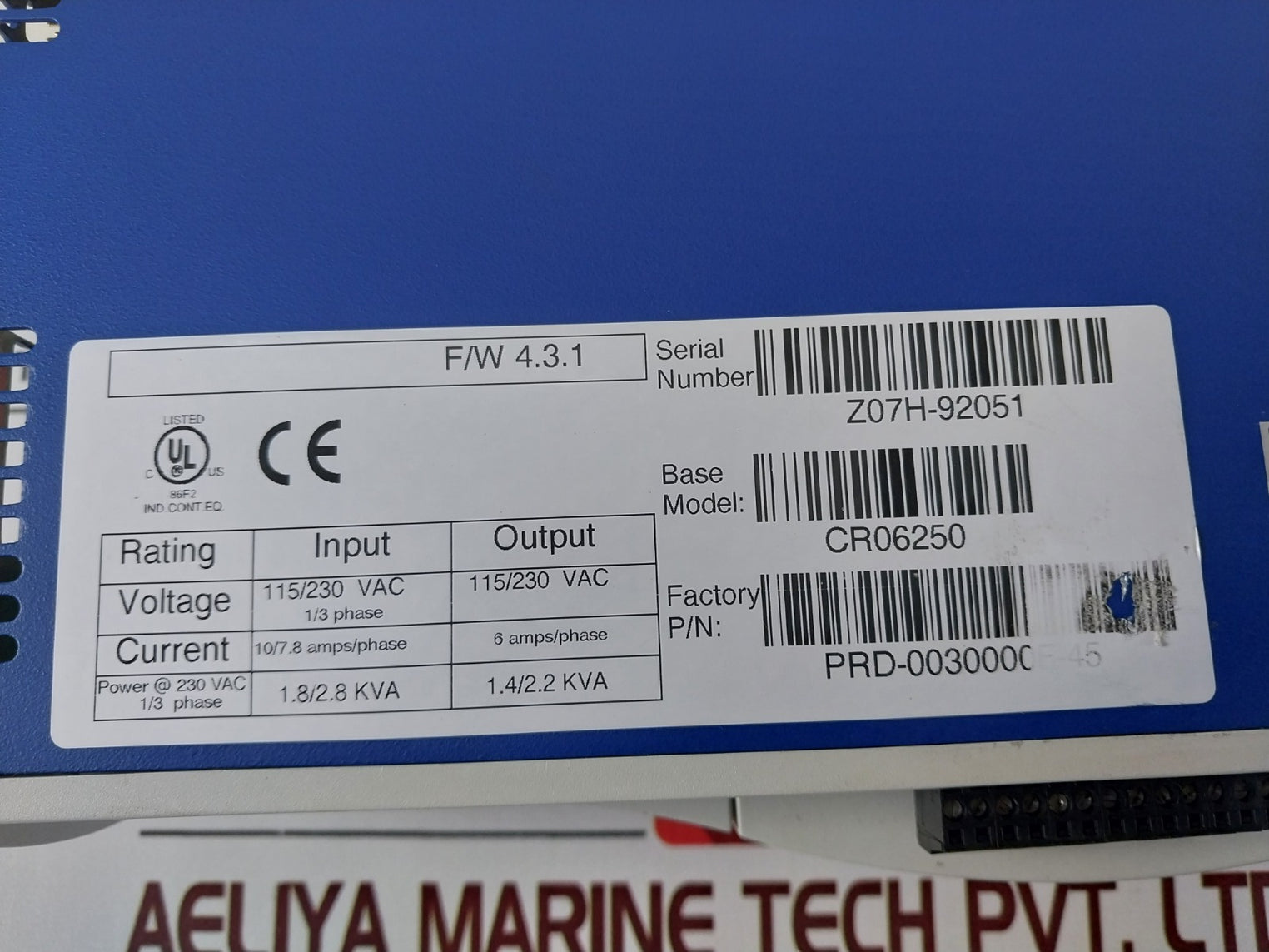 Kollmorgen Cr06250 Servo Motor Driver