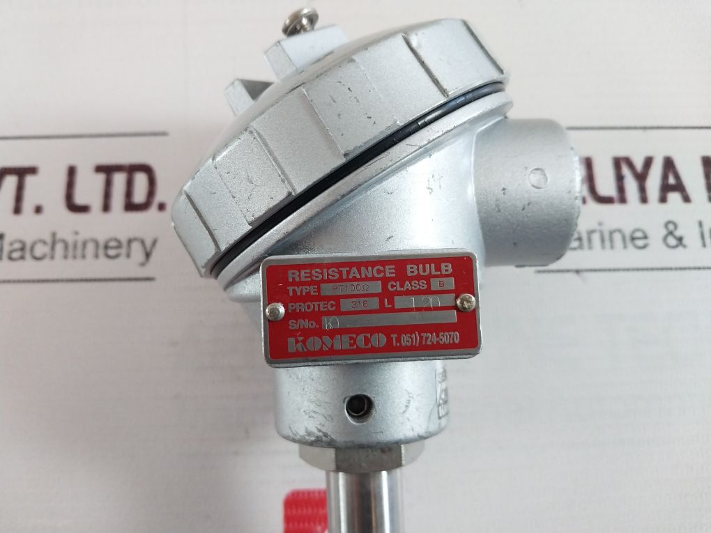 Komeco Pt100Ohm Class B Resistance Bulb