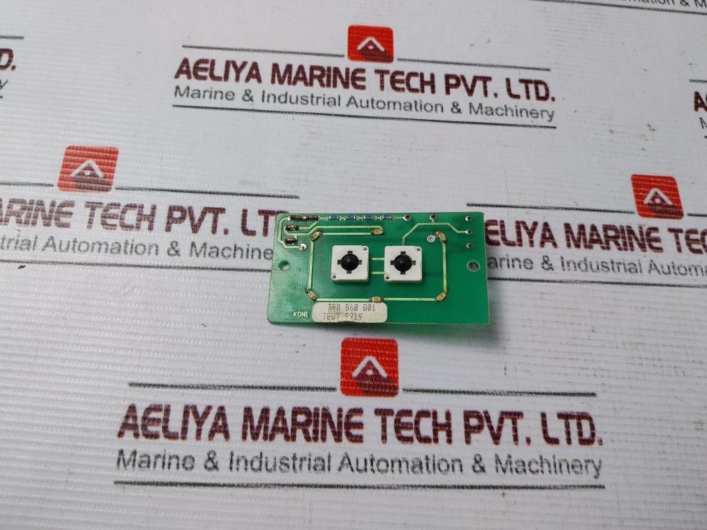 Kone 390 860 G01 Vandal Resistant Modular Push Button Blank Button
