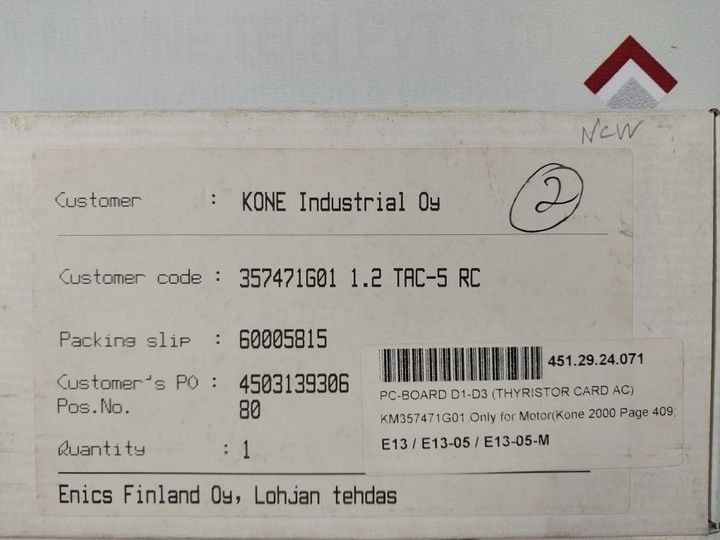 Kone 357464 H06 Pcb Card