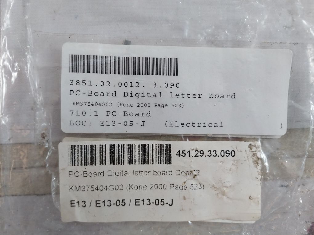 Kone 375404G02 Pc-board Digital Letter Board 357120 H03