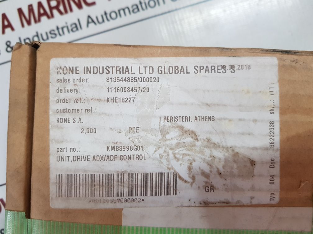 Kone Km88998G01 Adf Control Unit